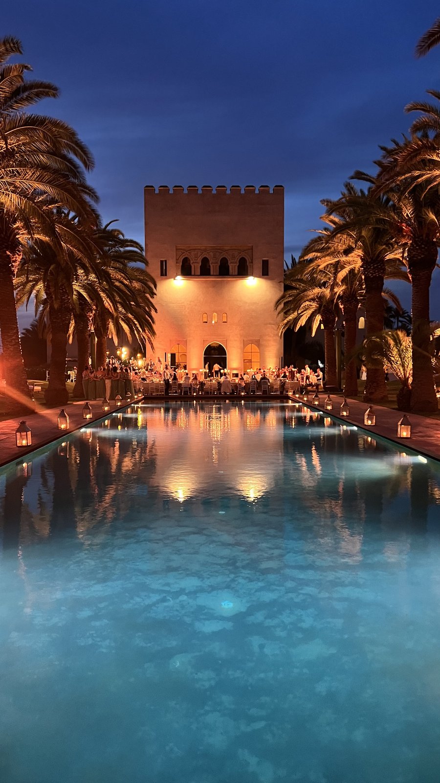 Dîner nuptial en plein air à Casablanca